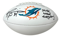 Ricky Williams Signed Dolphins Logo Football Inscribed "Smoke Weed Everyday!" (JSA) at PristineAuction.com