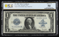 1923 U.S. $1 "Horse Blanket" Silver Certificate - Fr. 237 Signed: Speelman / White (PCGS About Unc 50) at PristineAuction.com