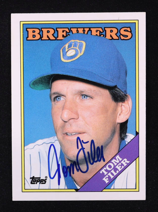 Tom Filer Signed 1988 Topps Traded #37T (JSA) at PristineAuction.com Tom Filer Signed 1988 Topps Traded #37T (JSA) at PristineAuction.com