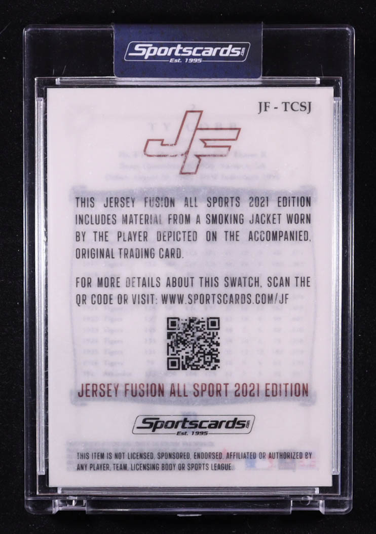 Ty Cobb 2021 Jersey Fusion All Sport #JFTCSJ at PristineAuction.com Ty Cobb 2021 Jersey Fusion All Sport #JFTCSJ at PristineAuction.com