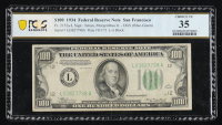 1934 U.S. $100 Federal Reserve Note, San Francisco - Fr. 2152a-L (LA Block) Signed: Julian / Morgenthau (PCGS Very Fine 35) at PristineAuction.com