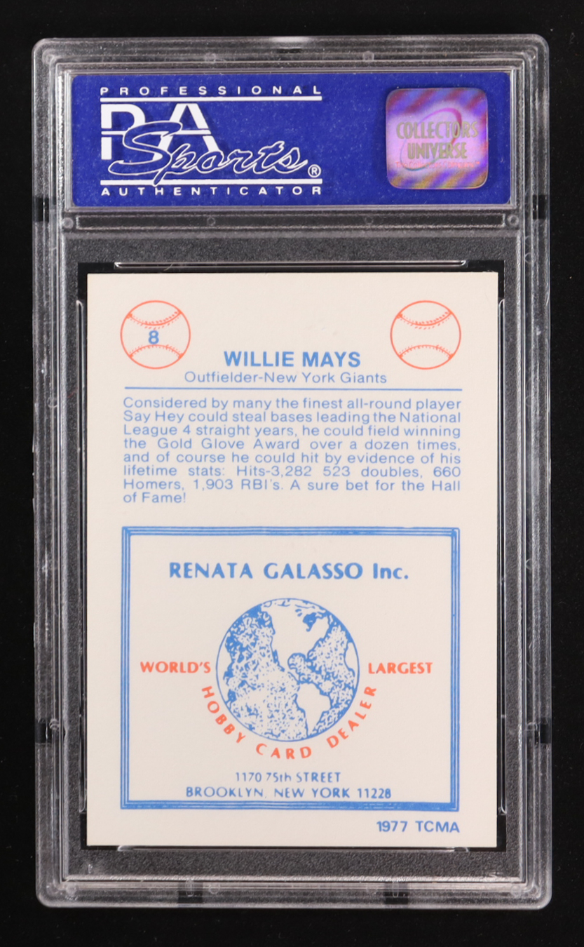 Willie Mays 1977 TCMA Renata Galasso #8 (PSA 9) at PristineAuction.com Willie Mays 1977 TCMA Renata Galasso #8 (PSA 9) at PristineAuction.com