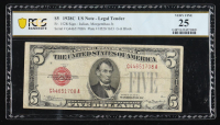 1928-C U.S. $5 Legal Tender Note, Red Seal - Fr. 1528 (GA Block) Signed: Julian / Morgenthau Jr. (PCGS Very Fine 25) at PristineAuction.com