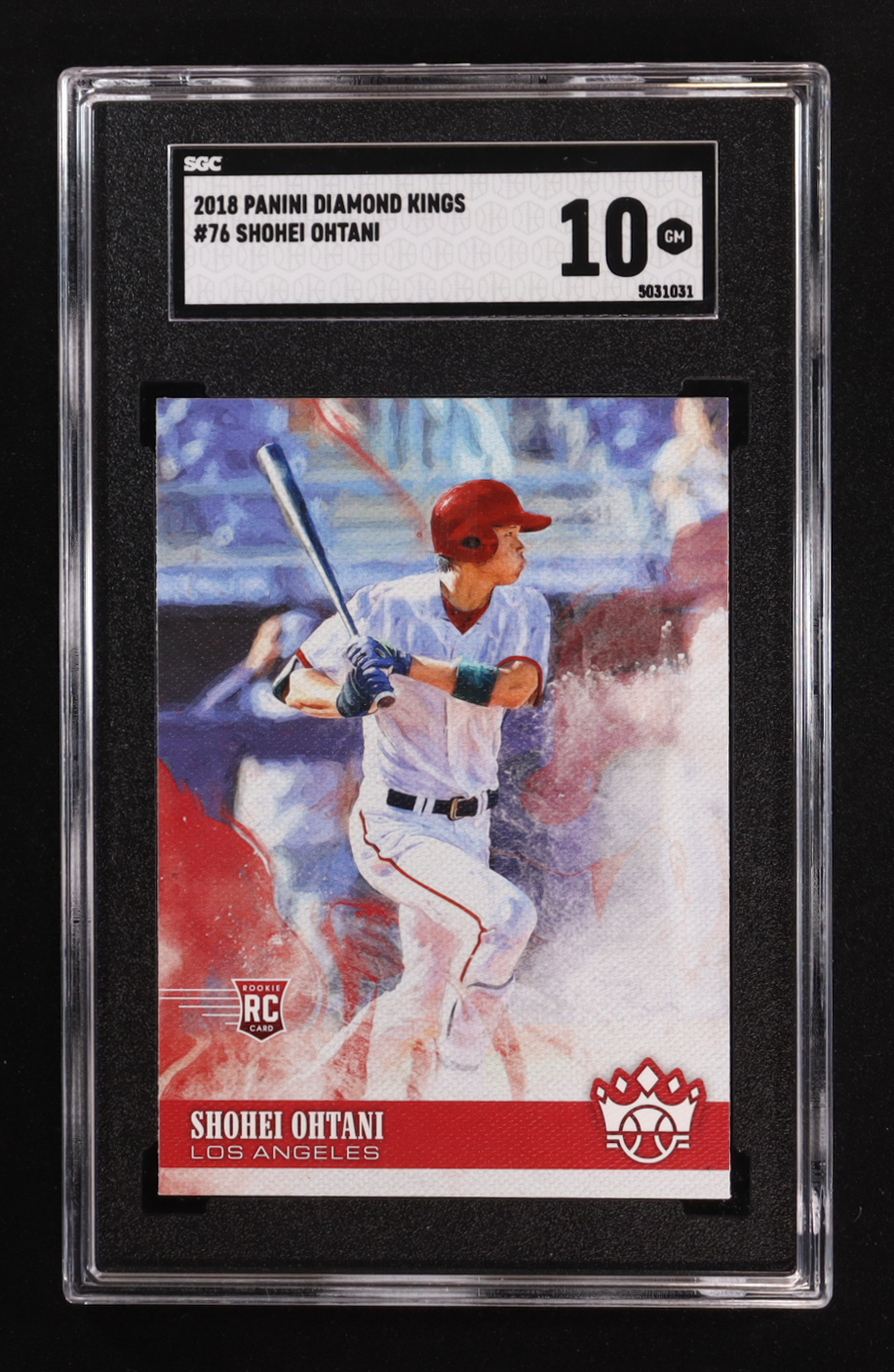 Shohei Ohtani 2018 Diamond Kings #76 RC (SGC 10) at PristineAuction.com Shohei Ohtani 2018 Diamond Kings #76 RC (SGC 10) at PristineAuction.com