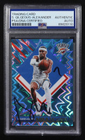 Shai Gilgeous-Alexander Signed 2024-25 Hoops Teal Explosion #283 (PSA Encapsulated) at PristineAuction.com