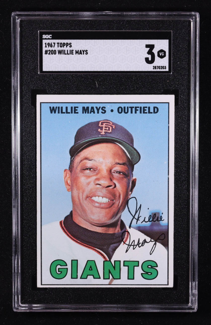 Willie Mays 1967 Topps #200 (SGC 3) at PristineAuction.com Willie Mays 1967 Topps #200 (SGC 3) at PristineAuction.com