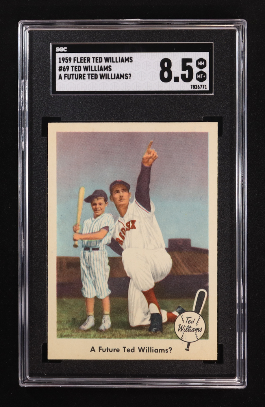 A Future Ted Williams? 1959 Fleer Ted Williams #69 (SGC 8.5) at PristineAuction.com A Future Ted Williams? 1959 Fleer Ted Williams #69 (SGC 8.5) at PristineAuction.com
