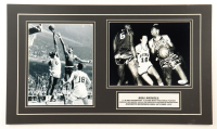 Bill Russell Signed Bruins 14x24 Custom Matted Photo Display (JSA) at PristineAuction.com