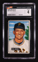 Bill Werle 1951 Bowman #64 (CGC 4) at PristineAuction.com