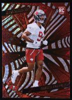 Emeka Egbuka 2025 Panini Revolution Red Storm #211 RC at PristineAuction.com