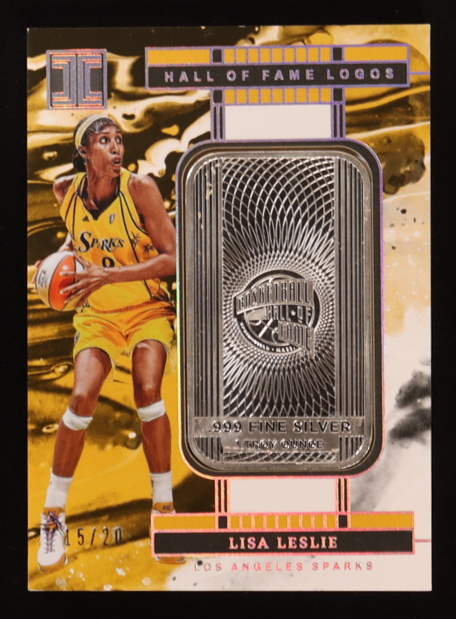 Lisa Leslie 2025 Panini Impeccable WNBA Silver Hall of Fame Logos #8 #15/20 at PristineAuction.com Lisa Leslie 2025 Panini Impeccable WNBA Silver Hall of Fame Logos #8 #15/20 at PristineAuction.com