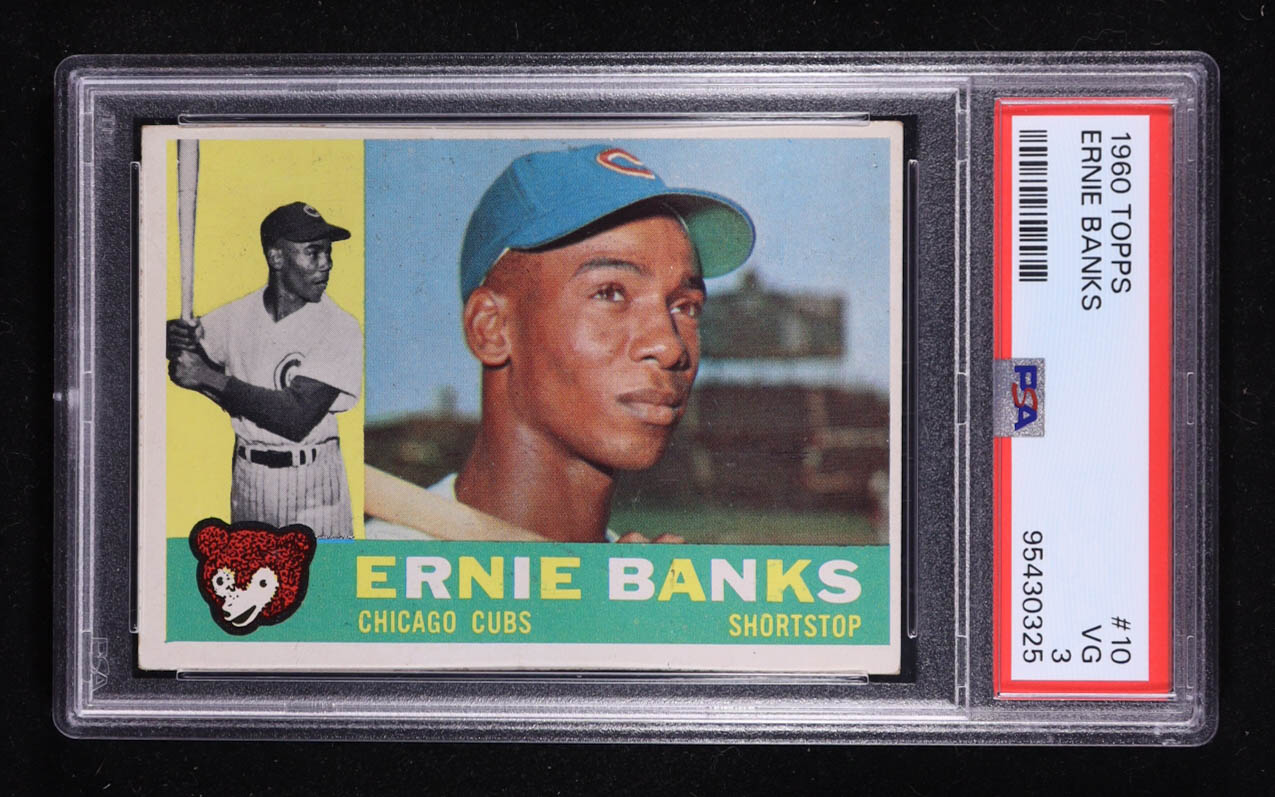 Ernie Banks 1960 Topps #10 (PSA 3) at PristineAuction.com Ernie Banks 1960 Topps #10 (PSA 3) at PristineAuction.com