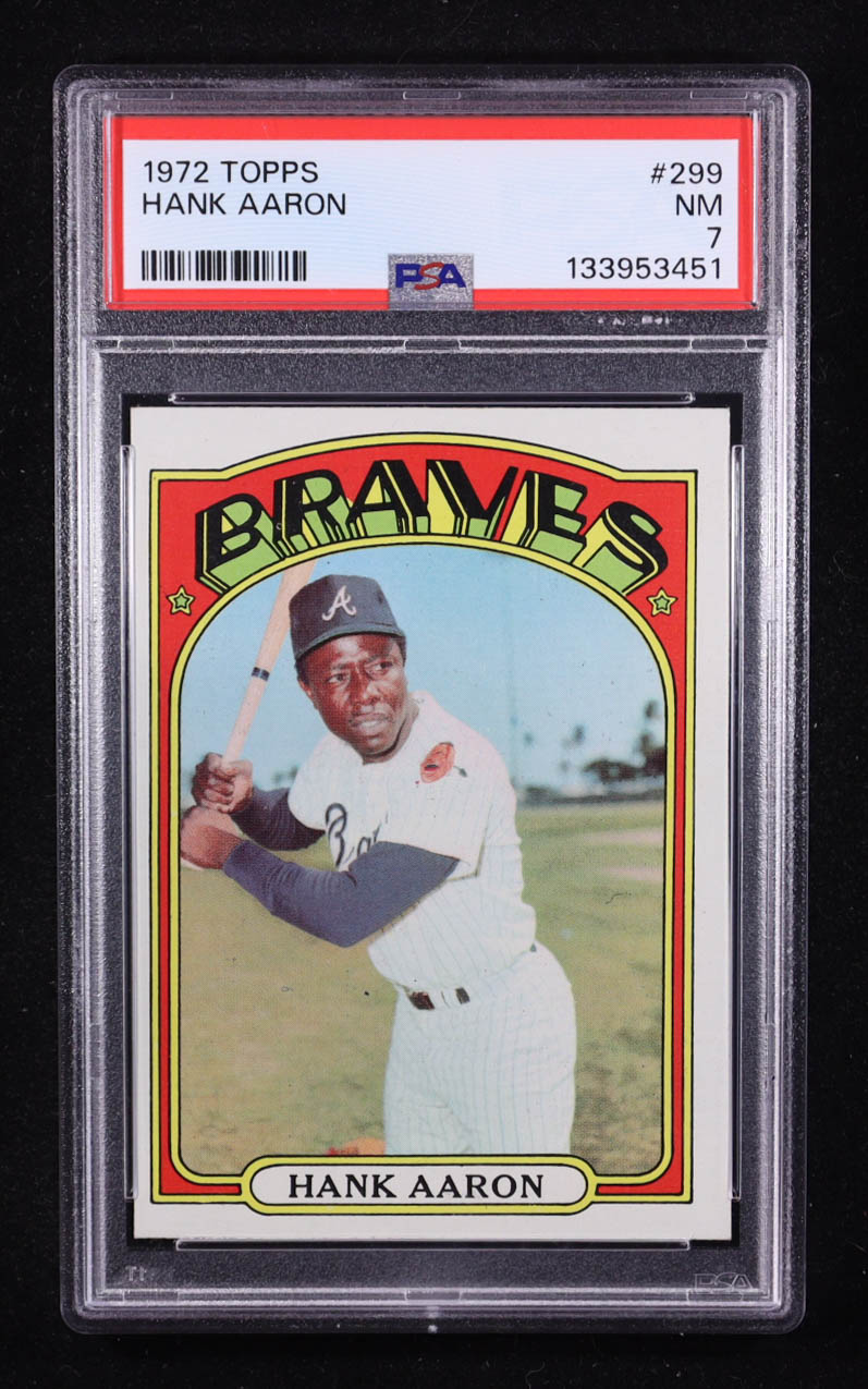 Hank Aaron 1972 Topps #299 (PSA 7) at PristineAuction.com Hank Aaron 1972 Topps #299 (PSA 7) at PristineAuction.com