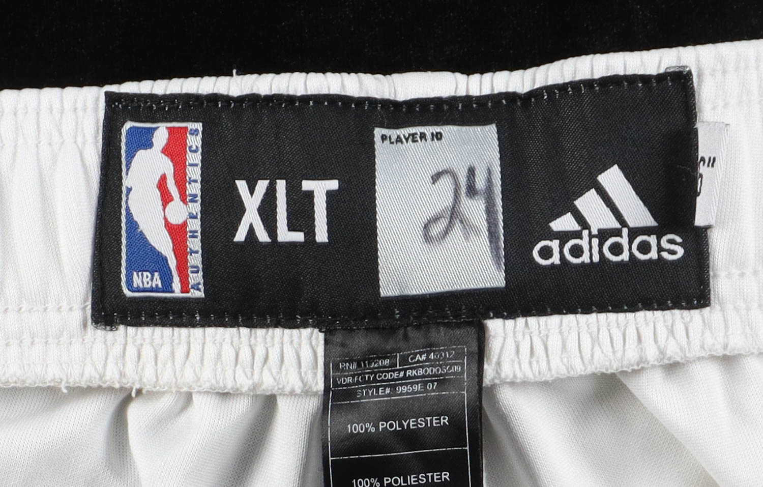 Kobe Bryant Player-Worn 2007-08 Lakers Adidas Warm-Up Suit With 2 Pairs of Pants With Lakers 60th Anniversary & Larry O'Brian Patch (Grey Flannel LOA & MEARS) at PristineAuction.com Kobe Bryant Player-Worn 2007-08 Lakers Adidas Warm-Up Suit With 2 Pairs of Pants With Lakers 60th Anniversary & Larry O'Brian Patch (Grey Flannel LOA & MEARS) at PristineAuction.com