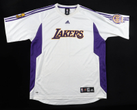 Kobe Bryant Player-Worn 2007-08 Lakers Adidas Warm-Up Suit With 2 Pairs of Pants With Lakers 60th Anniversary & Larry O'Brian Patch (Grey Flannel LOA & MEARS) at PristineAuction.com