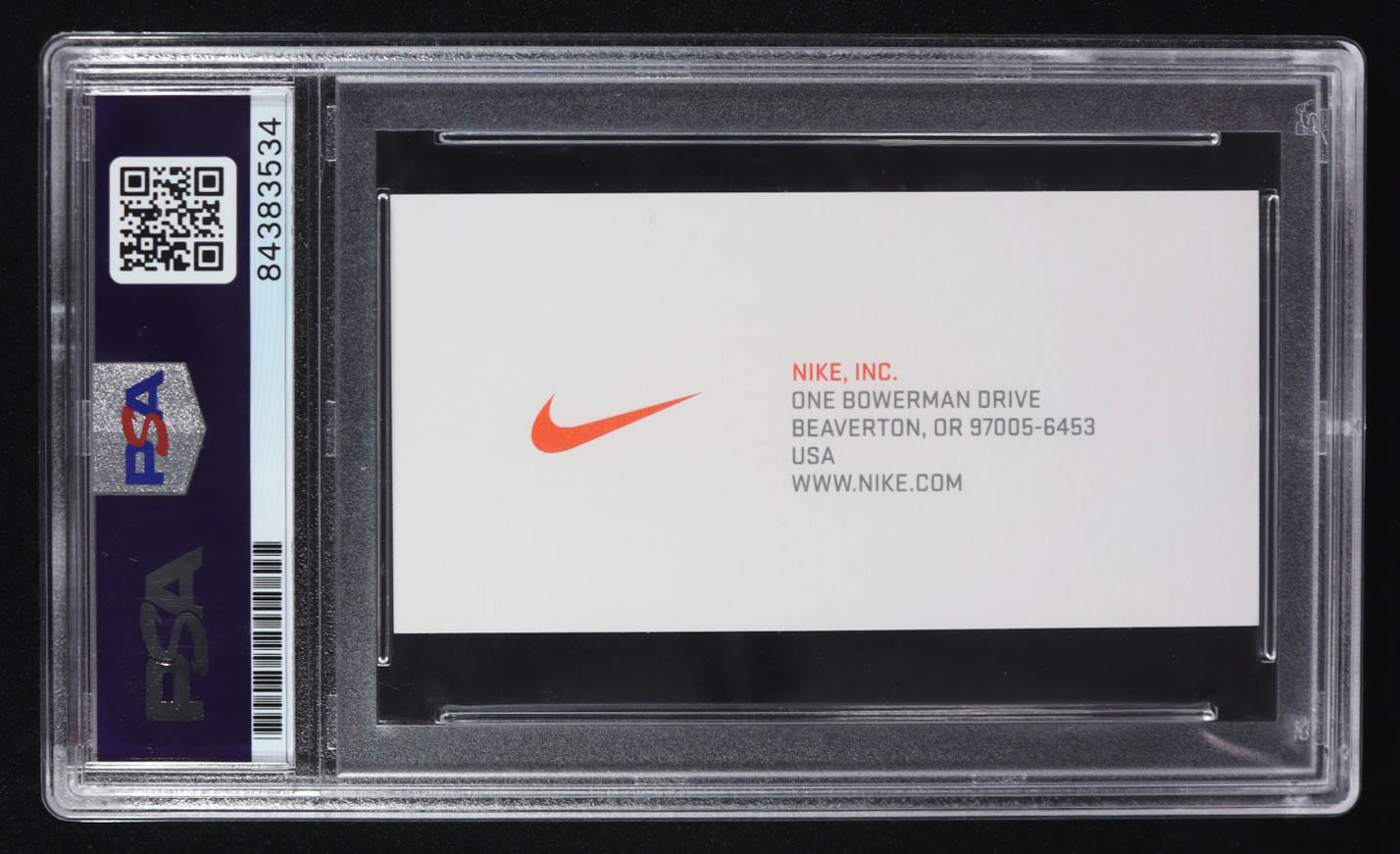 Phil Knight Signed Business Card Nike (PSA) at PristineAuction.com Phil Knight Signed Business Card Nike (PSA) at PristineAuction.com