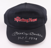 Mickey Mantle Signed The Sporting News Adjustable Hat Inscribed "HOF 1974" (PSA) at PristineAuction.com