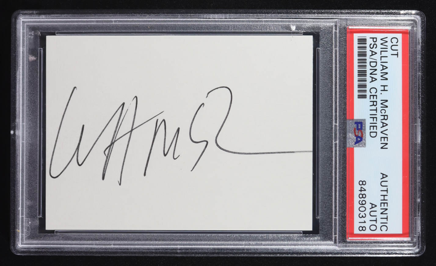 William H. McRaven Signed Cut (PSA) at PristineAuction.com William H. McRaven Signed Cut (PSA) at PristineAuction.com