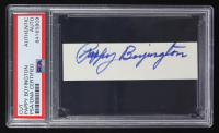 Pappy Boyington Signed Cut (PSA) at PristineAuction.com