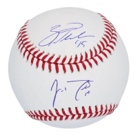 Zack Wheeler & J.T. Realmuto Signed OML Baseball (MLB & Fanatics) at PristineAuction.com