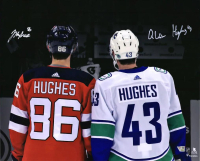 Jack Hughes & Quinn Hughes Signed 16x20 Photo (Fanatics) at PristineAuction.com