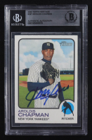 Aroldis Chapman Signed 2022 Topps Heritage #287 (BGS Encapsulated) at PristineAuction.com