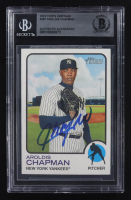 Aroldis Chapman Signed 2022 Topps Heritage #287 (BGS Encapsulated) at PristineAuction.com