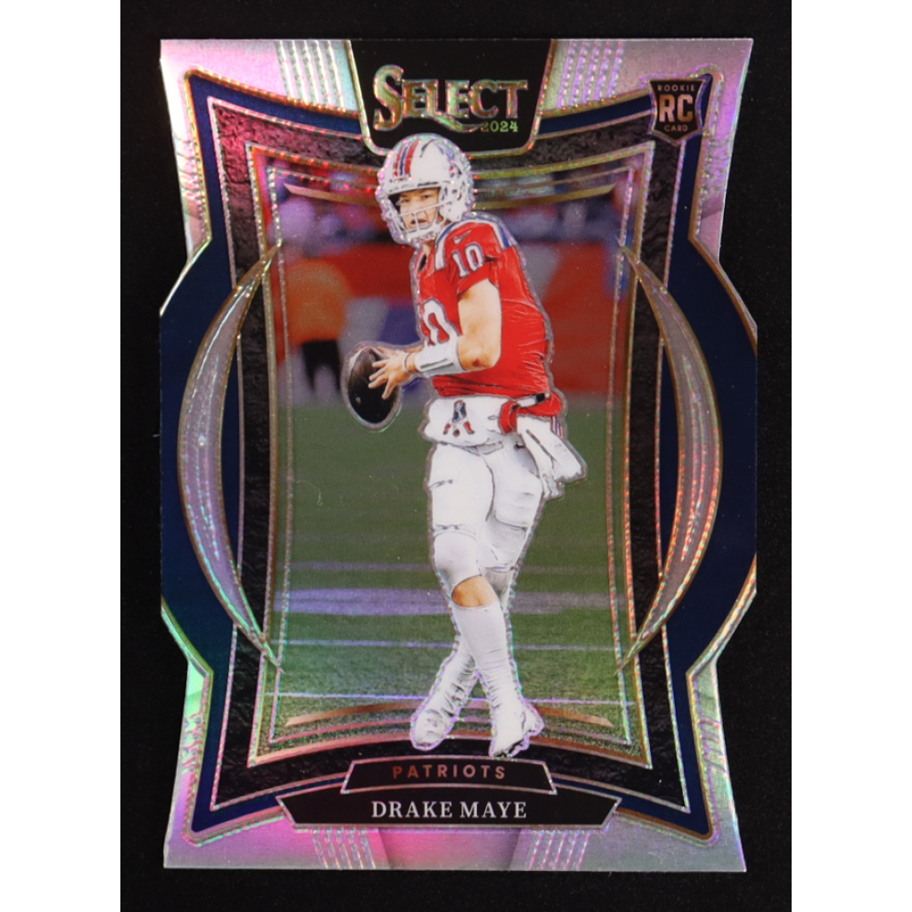 Drake Maye 2024 Select Prizm Silver Die Cut #27 RC at PristineAuction.com