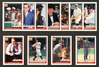 1991 Topps Babe Ruth NBC TV Movie Complete Set of (11) Cards with Pete Rose As Ty Cobb #7, Babe Ruth #1, Ruth In Action #10, Babe Calls His Shot #11 at PristineAuction.com