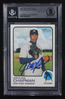 Aroldis Chapman Signed 2022 Topps Heritage #287 (BGS Encapsulated) at PristineAuction.com