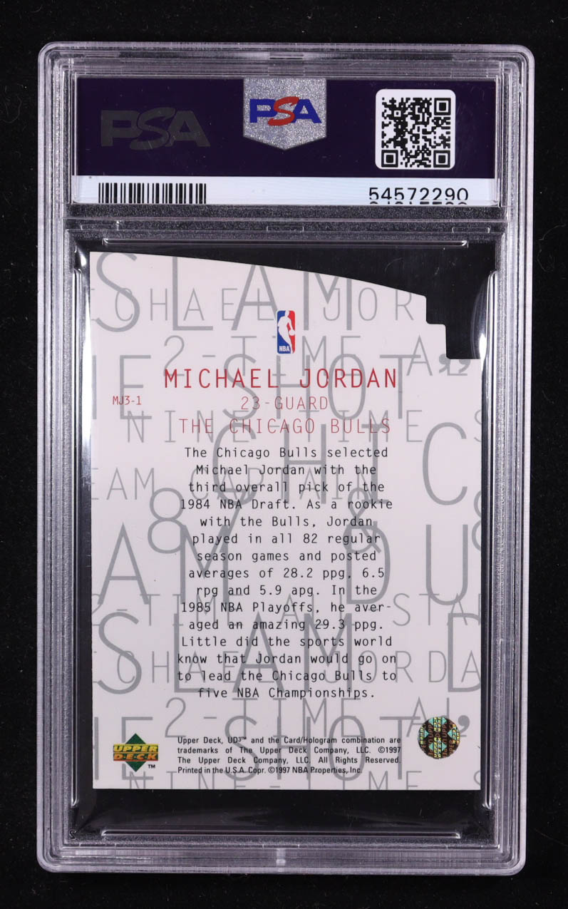 Michael Jordan 1997-98 UD3 MJ3 #MJ31 (PSA 9) at PristineAuction.com Michael Jordan 1997-98 UD3 MJ3 #MJ31 (PSA 9) at PristineAuction.com