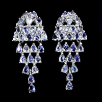 5.00 Carats Tanzanite Earrings | $1,900 Estimated Retail Value (UGL Cert) | Brand New at PristineAuction.com