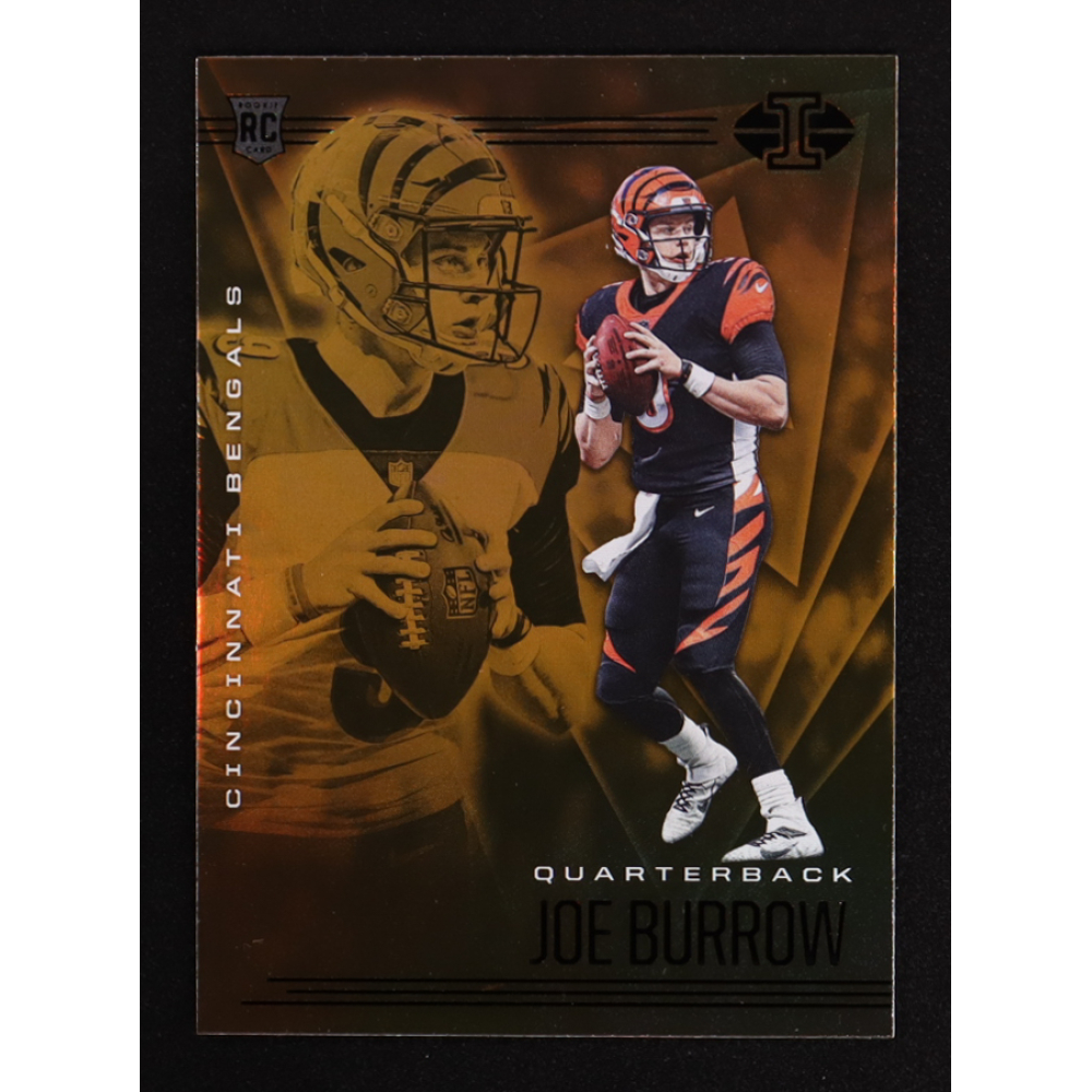 Joe Burrow 2020 Panini Illusions Orange #5 RC at PristineAuction.com