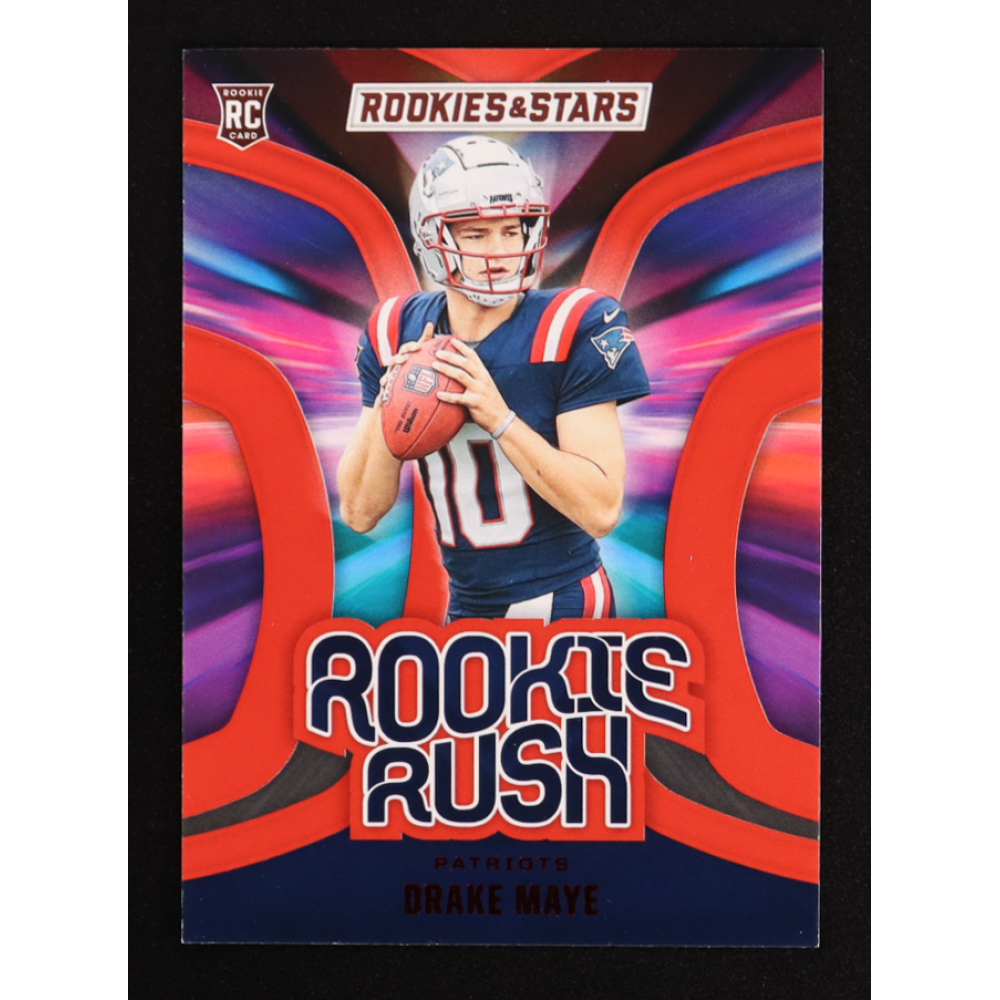 Drake Maye 2024 Rookies and Stars Rookie Rush #16 RC at PristineAuction.com