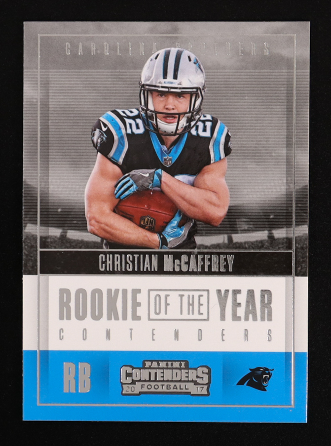Christian McCaffrey 2017 Panini Contenders Rookie of the Year Contenders #RY8 RC at PristineAuction.com Christian McCaffrey 2017 Panini Contenders Rookie of the Year Contenders #RY8 RC at PristineAuction.com