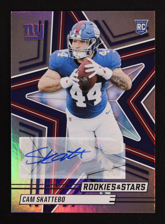 Cam Skattebo 2025 Rookies and Stars Signatures #110 RC at PristineAuction.com Cam Skattebo 2025 Rookies and Stars Signatures #110 RC at PristineAuction.com