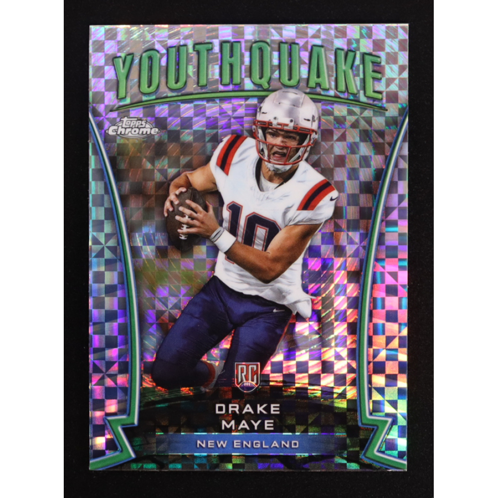 Drake Maye 2024 Topps Chrome Youthquake Xfractors #Y2 RC at PristineAuction.com