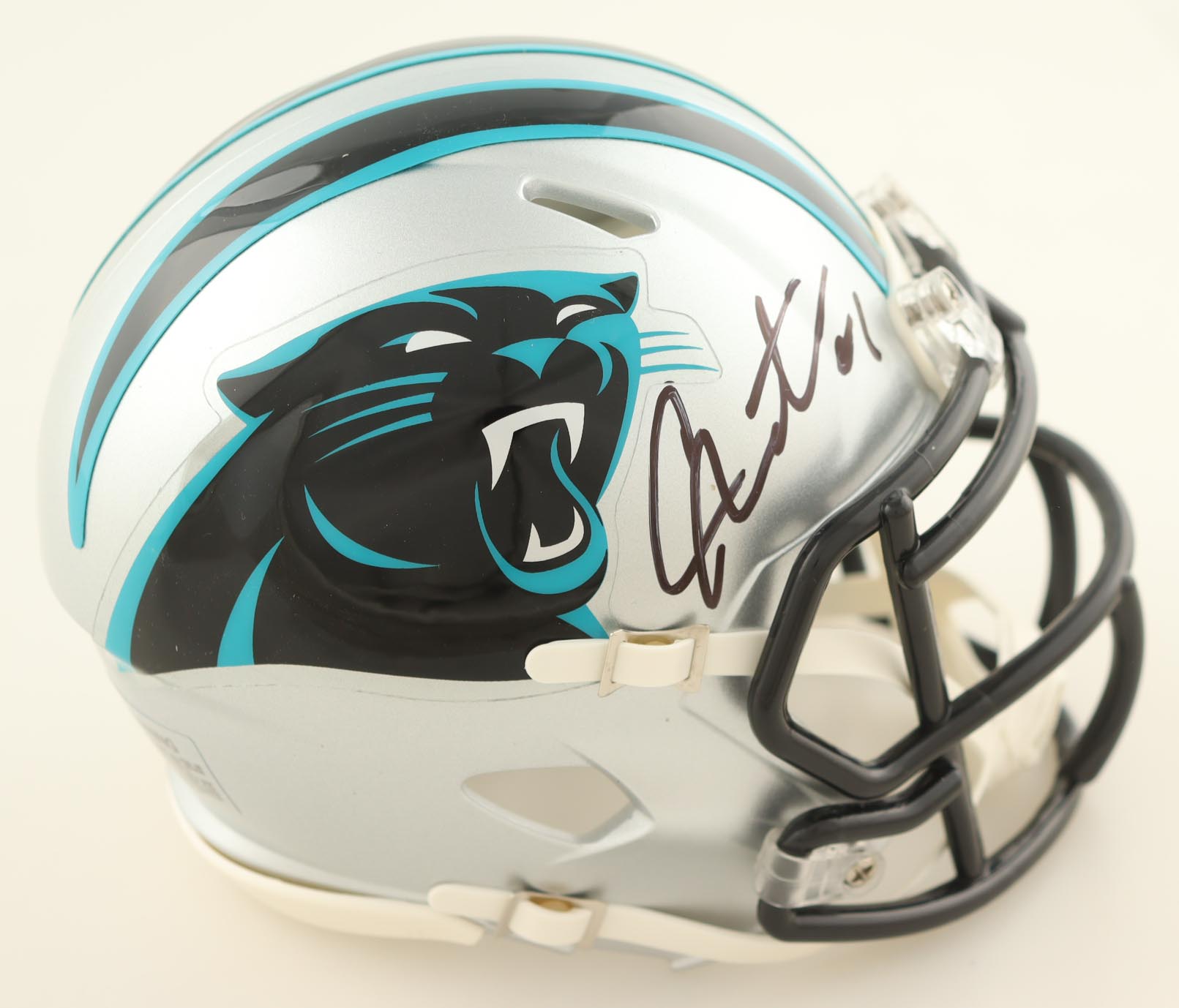 Cam Newton Signed Panthers Speed Mini Helmet (Newton) at PristineAuction.com Cam Newton Signed Panthers Speed Mini Helmet (Newton) at PristineAuction.com