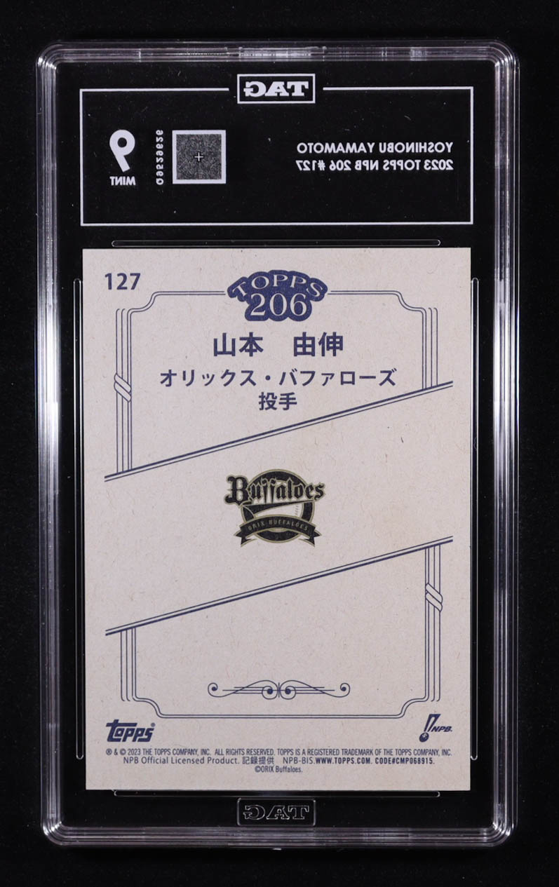 Yoshinobu Yamamoto 2023 Topps NPB 206 #127 (TAG 9) at PristineAuction.com Yoshinobu Yamamoto 2023 Topps NPB 206 #127 (TAG 9) at PristineAuction.com