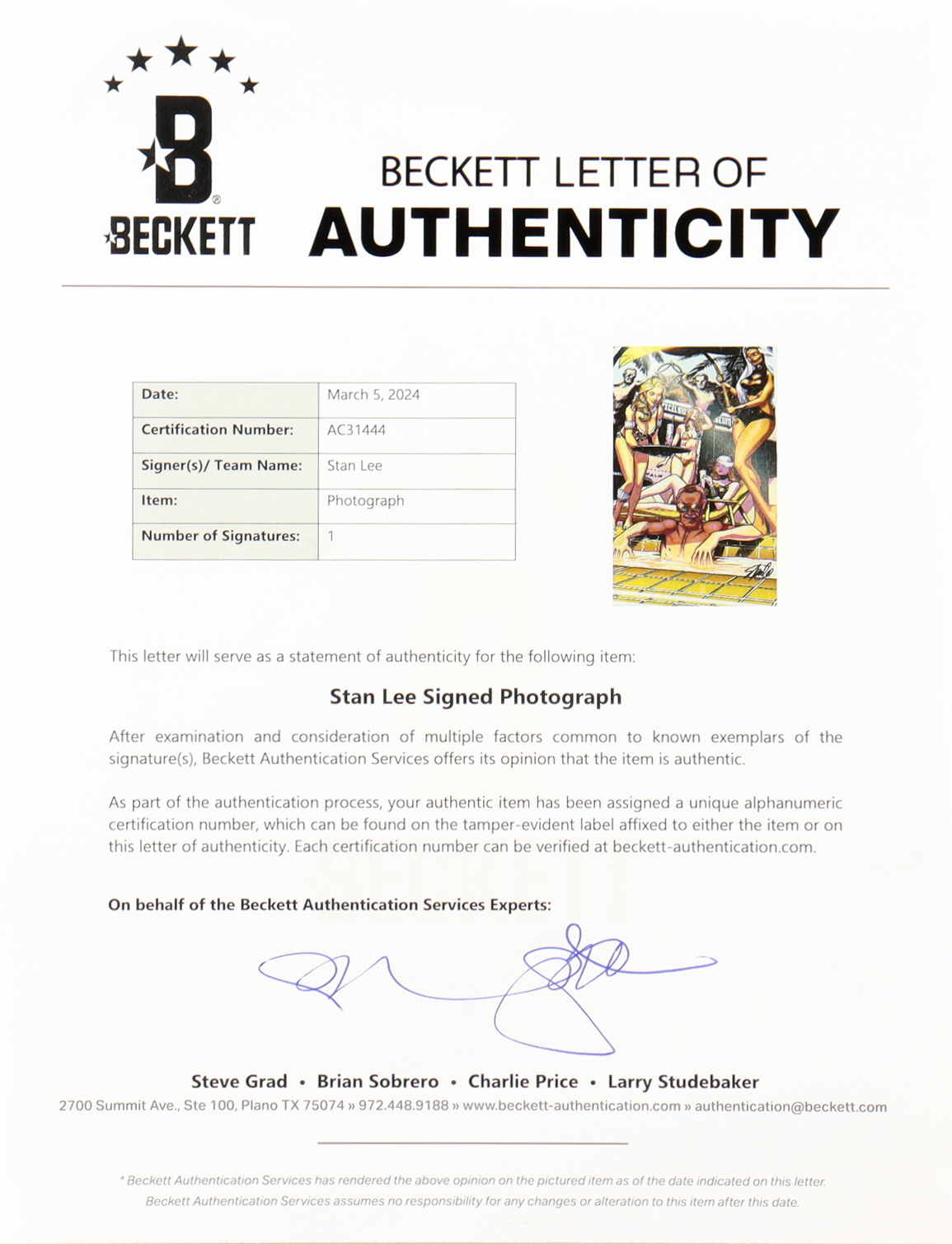 Stan Lee Signed Custom Framed Art Print (Beckett) at PristineAuction.com Stan Lee Signed Custom Framed Art Print (Beckett) at PristineAuction.com