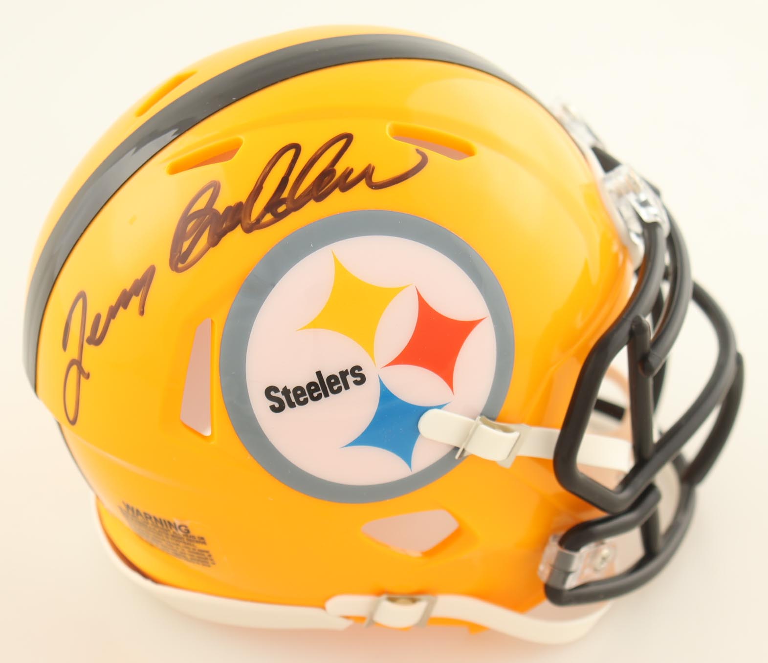 Terry Bradshaw Signed Steelers Speed Mini Helmet (Bradshaw) at PristineAuction.com Terry Bradshaw Signed Steelers Speed Mini Helmet (Bradshaw) at PristineAuction.com