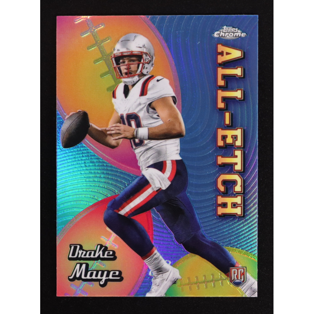 Drake Maye 2024 Topps Chrome All Etch Refractors #CAEDM RC at PristineAuction.com
