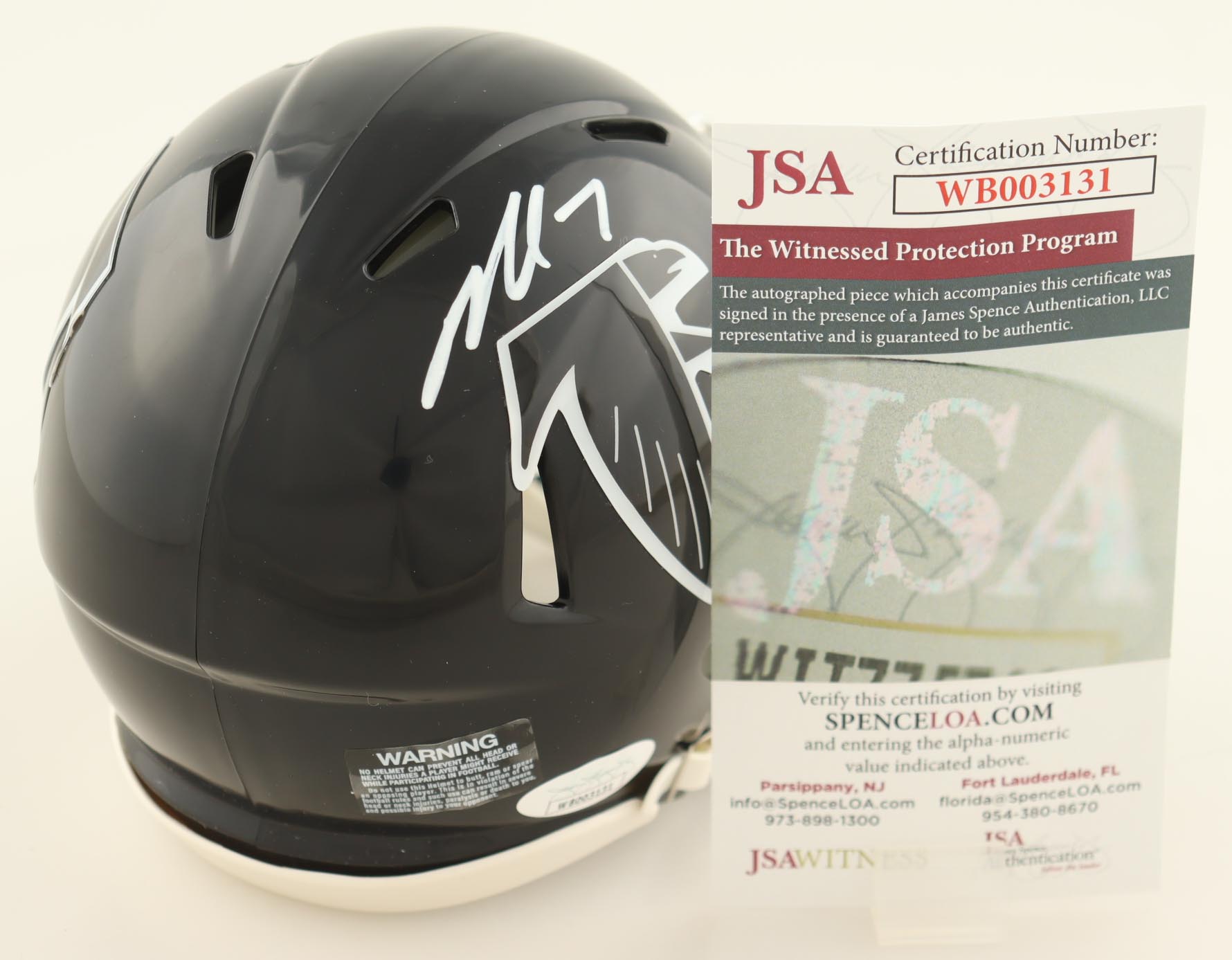 Michael Vick Signed Falcons Speed Mini Helmet (JSA) at PristineAuction.com Michael Vick Signed Falcons Speed Mini Helmet (JSA) at PristineAuction.com
