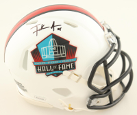 Frank Gore Signed Hall of Fame Logo Speed Mini Helmet (JSA) at PristineAuction.com