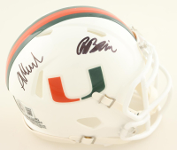 Rueben Bain Jr. & Akheem Mesidor Signed Miami Hurricanes Speed Mini Helmet (Beckett) at PristineAuction.com