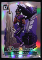 Lamar Jackson 2025 Donruss Downtown! Oversized #1 at PristineAuction.com