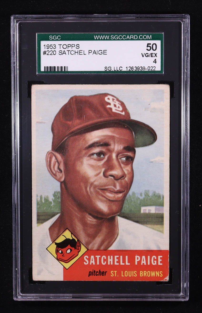 Satchel Paige 1953 Topps #220 (SGC 4) at PristineAuction.com Satchel Paige 1953 Topps #220 (SGC 4) at PristineAuction.com