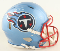 Chris Johnson Signed Titans Full-Size Authentic On-Field Flash Alternate Speed Helmet Inscribed "CJ2K" (Beckett) at PristineAuction.com