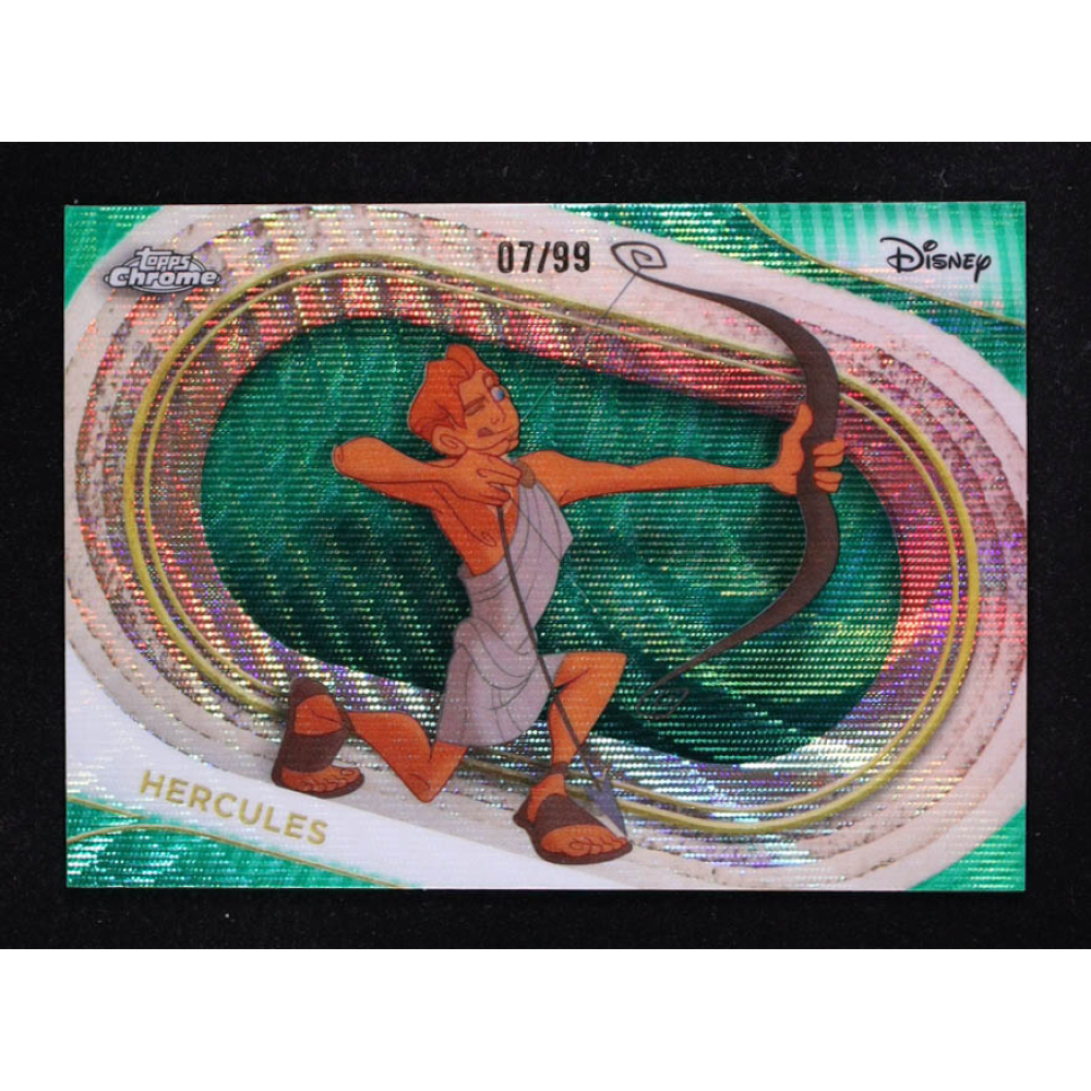 Hercules 2025 Topps Chrome Disney Green Wave Refractors #44 #07/99 at PristineAuction.com
