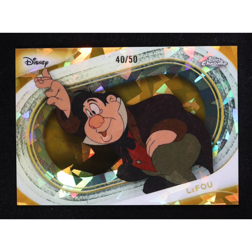 LeFou 2025 Topps Chrome Sapphire Edition Disney Gold #128 #40/50 at PristineAuction.com
